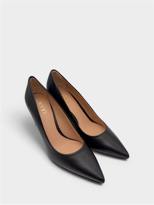 Décolleté nera in nappa con tacco IL LACCIO | SV25NAPPANERO